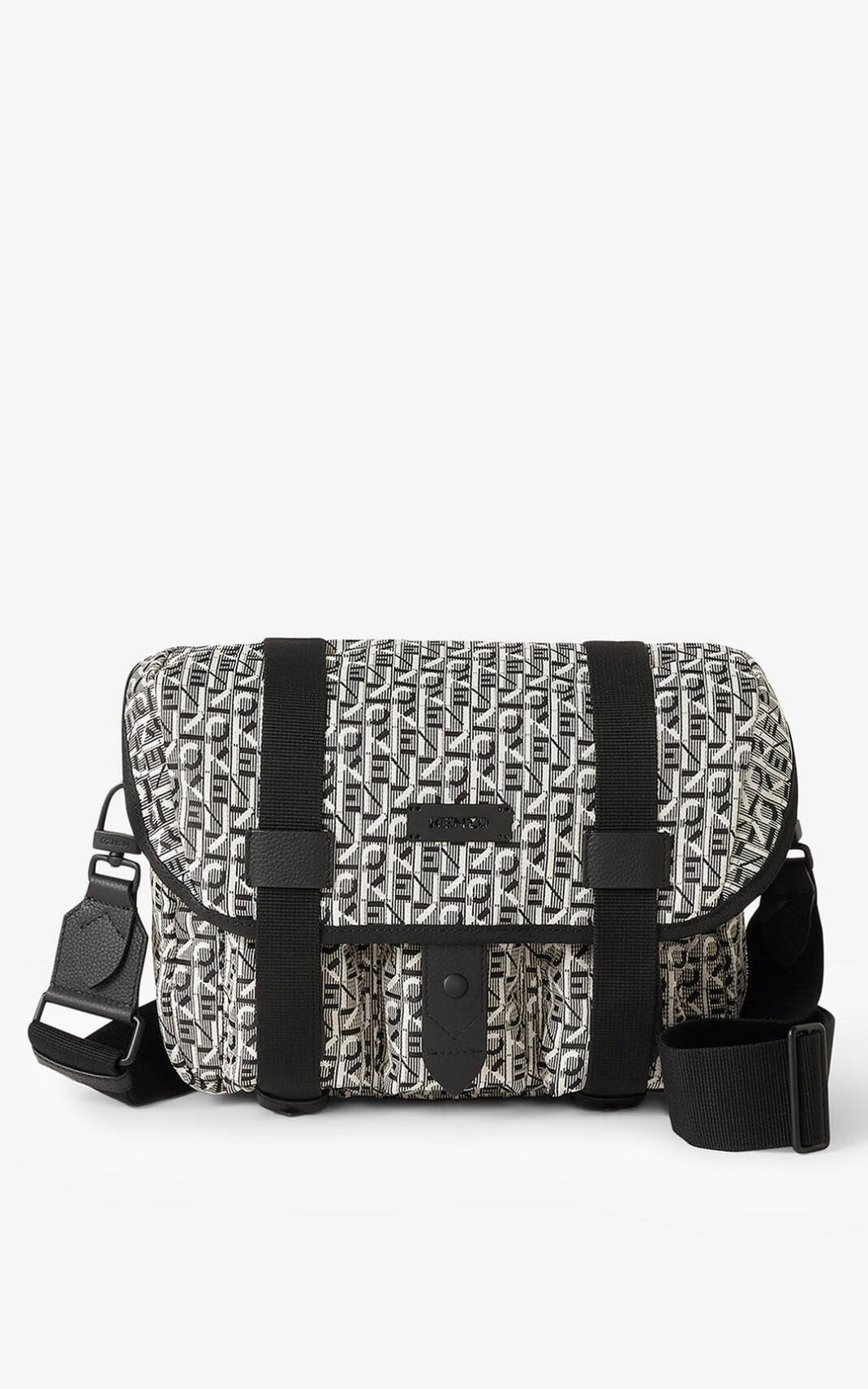 Kenzo Courier small jacquard メッセンジャーバッグ レディース グレー - JAWNRT245